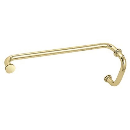 CR LAURENCE Unlacquered Brass 6-in Pull Handle and 18-in Towel Bar BM Series Combination With Metal Washers BM6X18ULBR